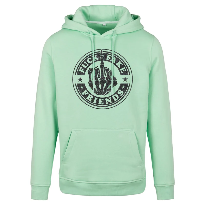 Hoodie - Fuck Fake Friends - Druck Schwarz - verschiedene Farben zur Auswahl