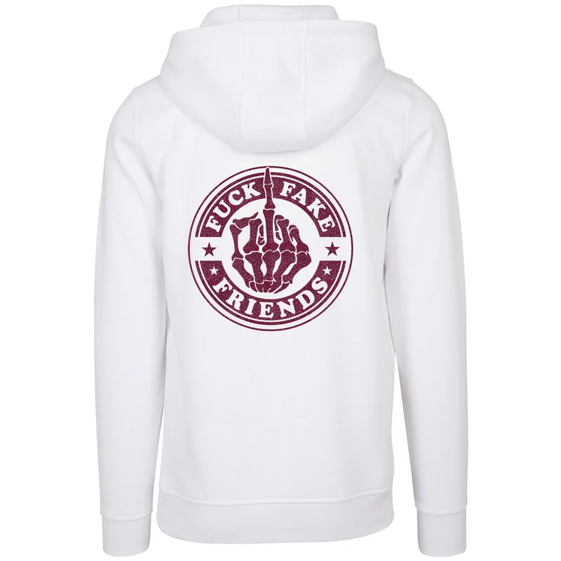 Hoodie - Fuck Fake Friends - Druck Pink - verschiedene Farben zur Auswahl
