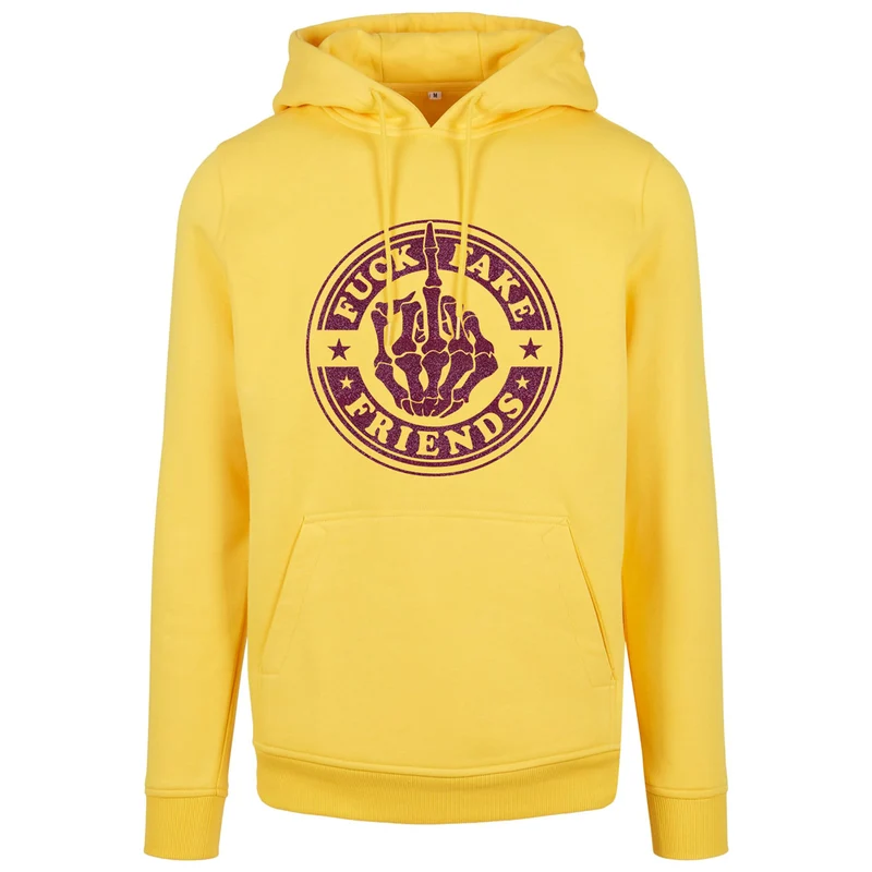 Hoodie - Fuck Fake Friends - Druck Pink - verschiedene Farben zur Auswahl