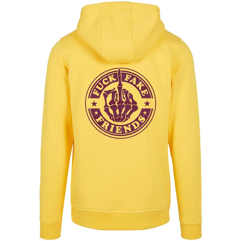Hoodie - Fuck Fake Friends - Druck Pink - verschiedene Farben zur Auswahl