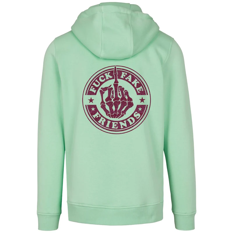 Hoodie - Fuck Fake Friends - Druck Pink - verschiedene Farben zur Auswahl