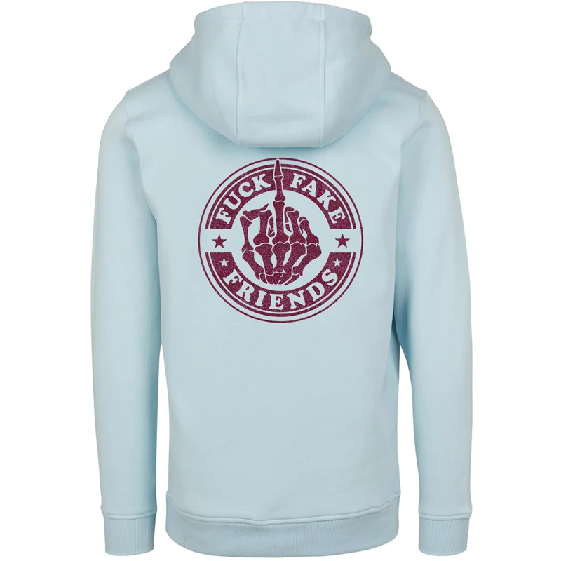 Hoodie - Fuck Fake Friends - Druck Pink - verschiedene Farben zur Auswahl