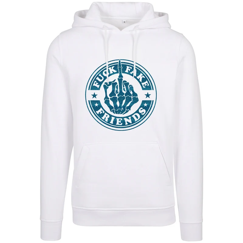 Hoodie - Fuck Fake Friends - Druck Blau - verschiedene Farben zur Auswahl
