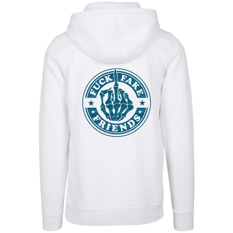 Hoodie - Fuck Fake Friends - Druck Blau - verschiedene Farben zur Auswahl