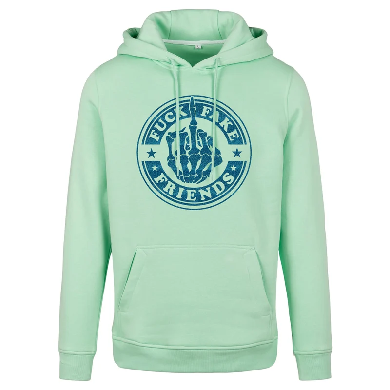Hoodie - Fuck Fake Friends - Druck Blau - verschiedene Farben zur Auswahl