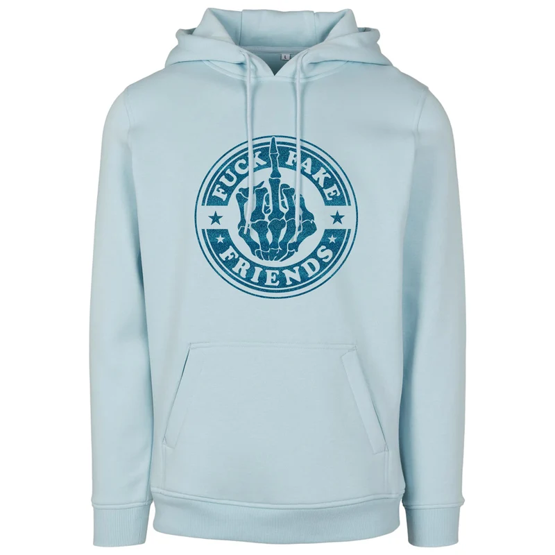 Hoodie - Fuck Fake Friends - Druck Blau - verschiedene Farben zur Auswahl