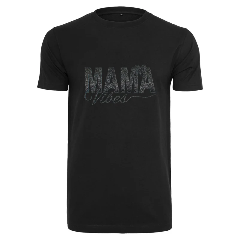 T-Shirt - Mama Vibes - Druck Schwarz - verschiedene Farben zur Auswahl