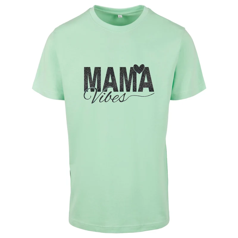 T-Shirt - Mama Vibes - Druck Schwarz - verschiedene Farben zur Auswahl