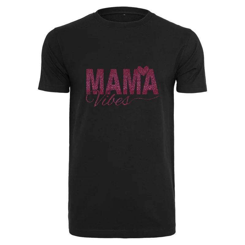 T-Shirt - Mama Vibes - Druck Pink - verschiedene Farben zur Auswahl