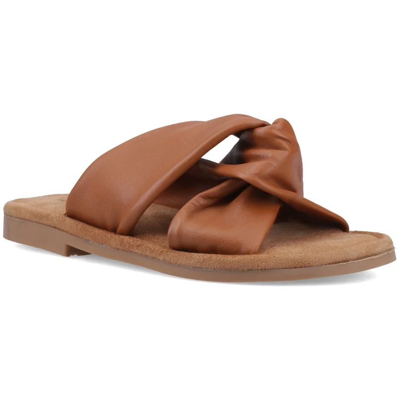 Hush Puppies Amy Damen-Sandalen mit breiter Passform | Hellbraun