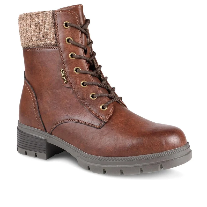 Relife Warm Cuff Ankle Boots - RELIF44032 / 329 826 - Cognac