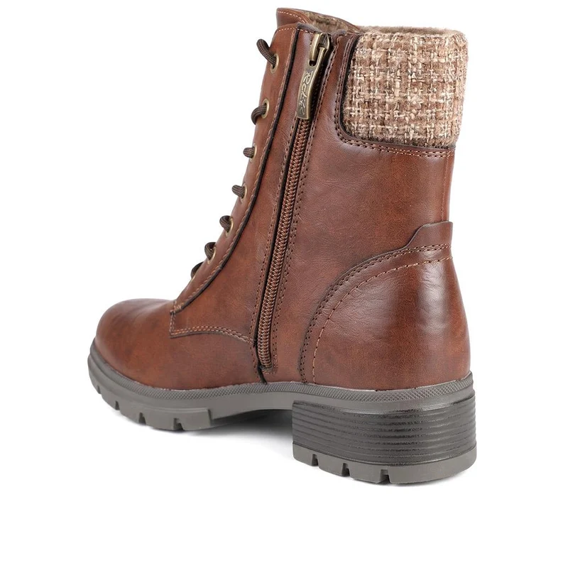Relife Warm Cuff Ankle Boots - RELIF44032 / 329 826 - Cognac