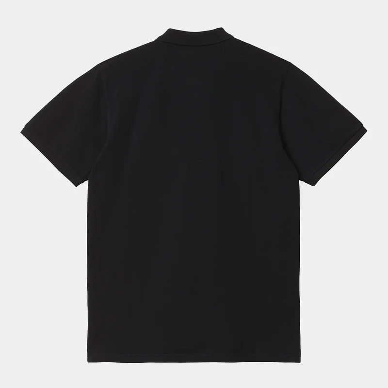 Carhartt WIP Herren Chase Pique Kurzarm-Poloshirt – Schwarz