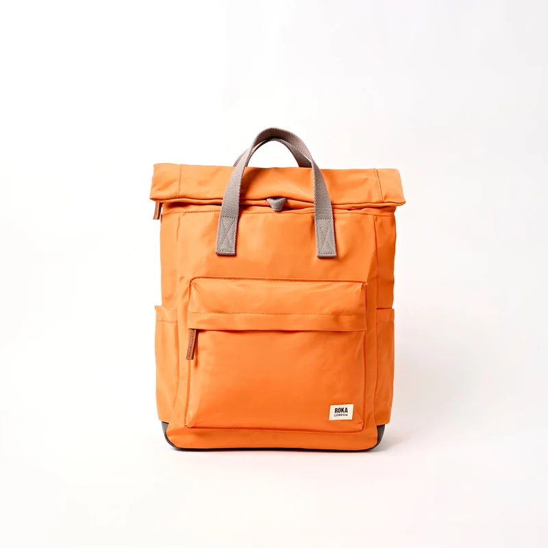 ROKA Canfield B Jaffa Orange Medium Tasche aus recyceltem Nylon