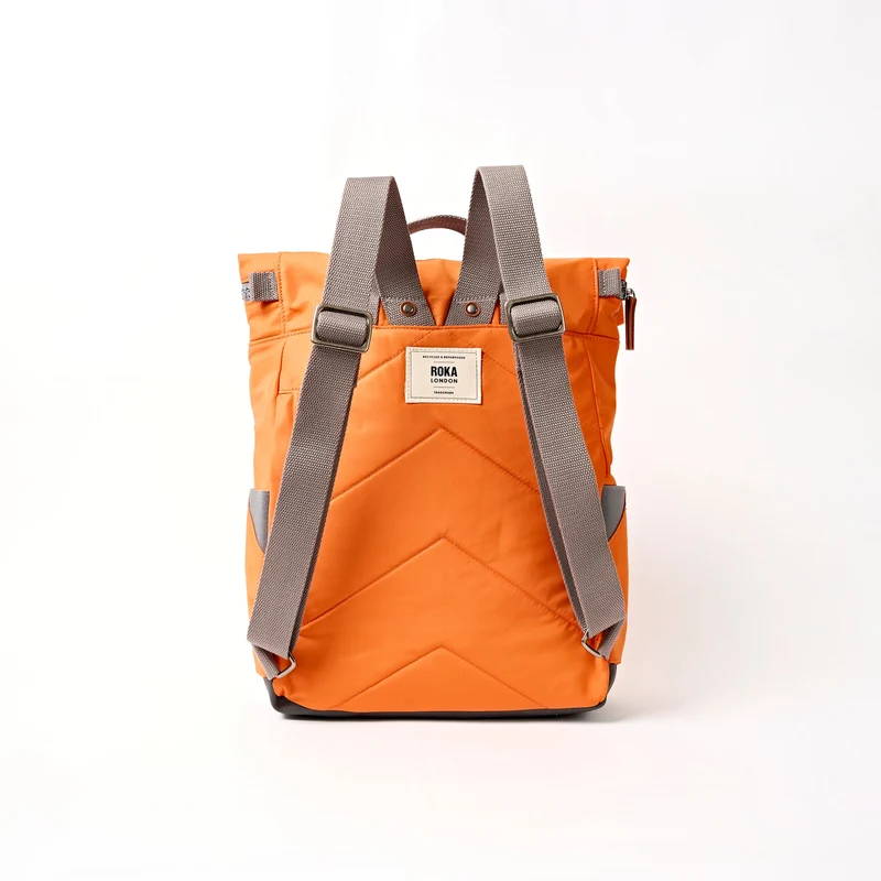 ROKA Canfield B Jaffa Orange Medium Tasche aus recyceltem Nylon