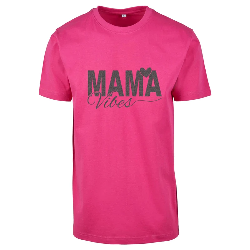 T-Shirt - Mama Vibes - Druck Multicolor - verschiedene Farben zur Auswahl