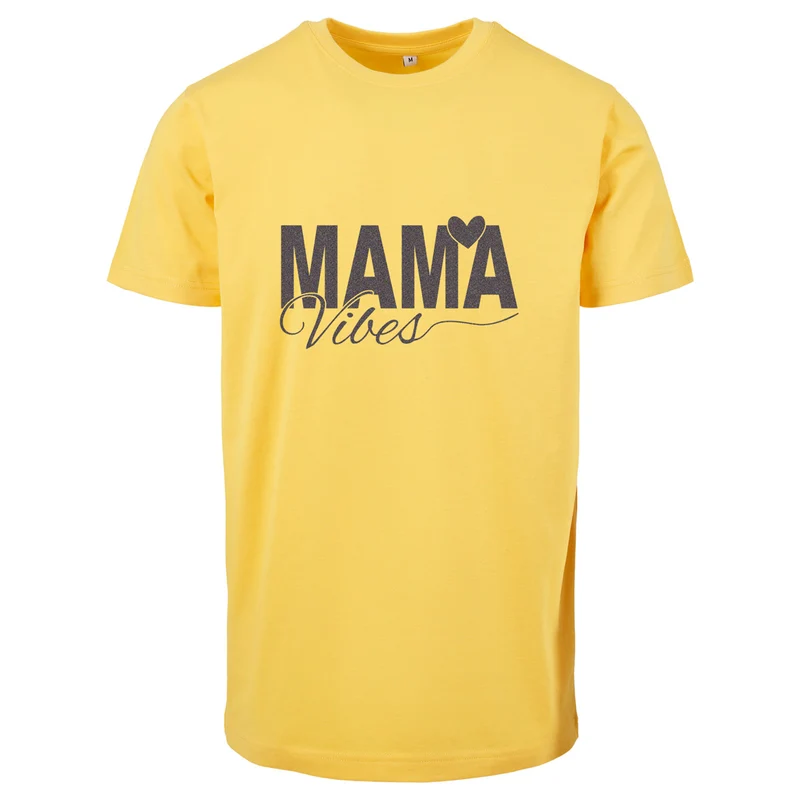T-Shirt - Mama Vibes - Druck Multicolor - verschiedene Farben zur Auswahl