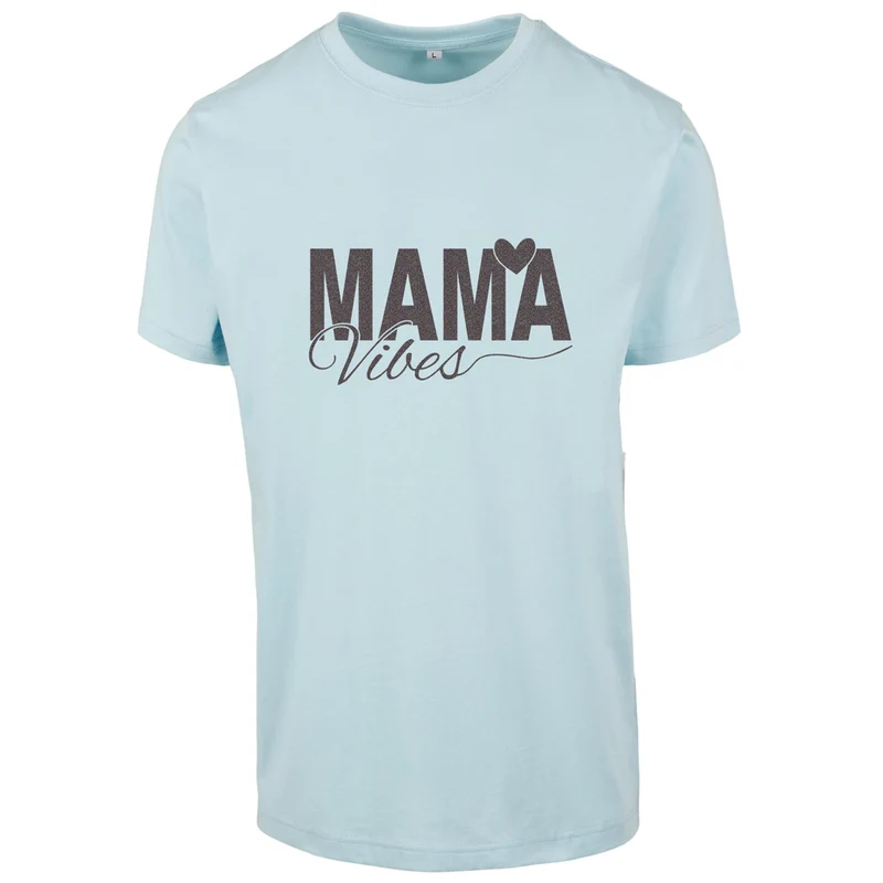 T-Shirt - Mama Vibes - Druck Multicolor - verschiedene Farben zur Auswahl
