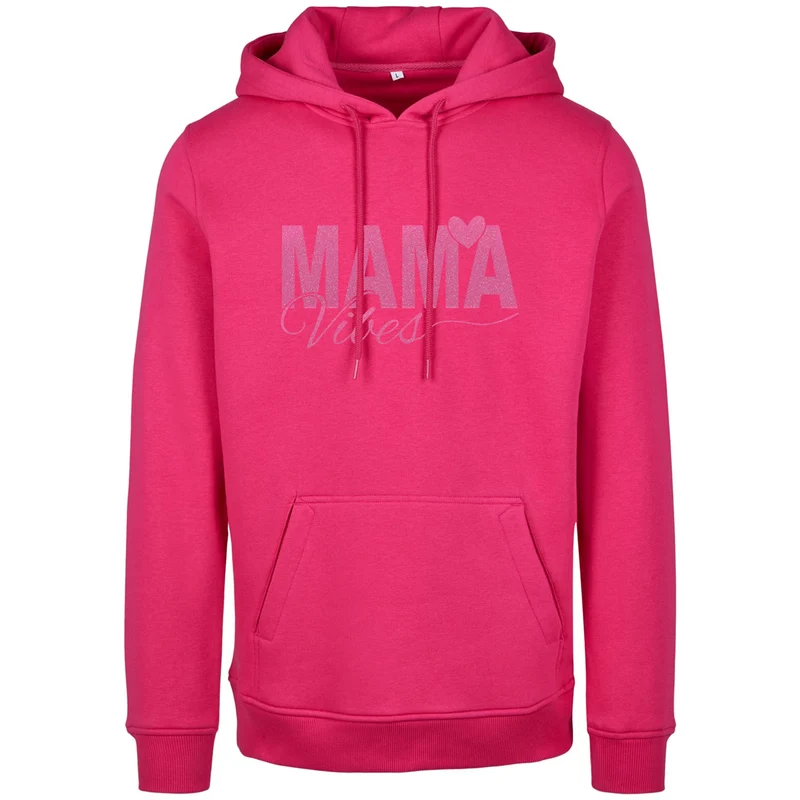 Hoodie - Mama Vibes - Druck Neon Rosa - verschiedene Farben zur Auswahl