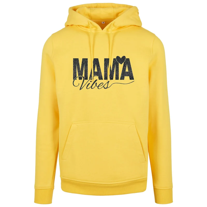 Hoodie - Mama Vibes - Druck Schwarz - verschiedene Farben zur Auswahl
