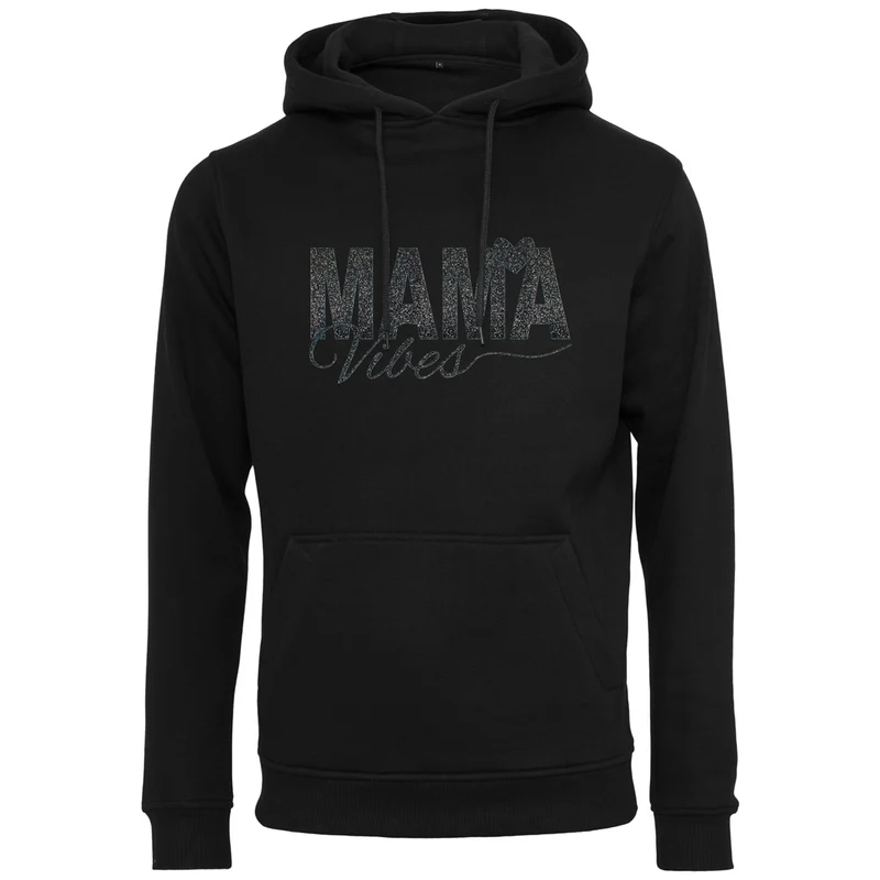 Hoodie - Mama Vibes - Druck Schwarz - verschiedene Farben zur Auswahl