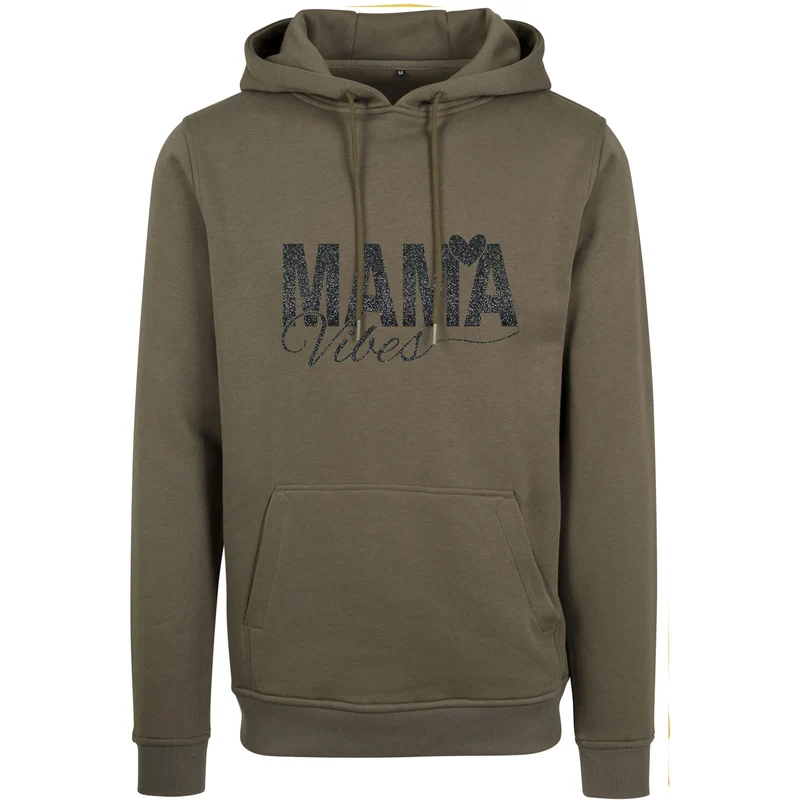 Hoodie - Mama Vibes - Druck Schwarz - verschiedene Farben zur Auswahl