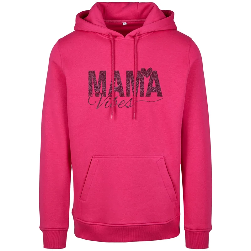 Hoodie - Mama Vibes - Druck Pink - verschiedene Farben zur Auswahl