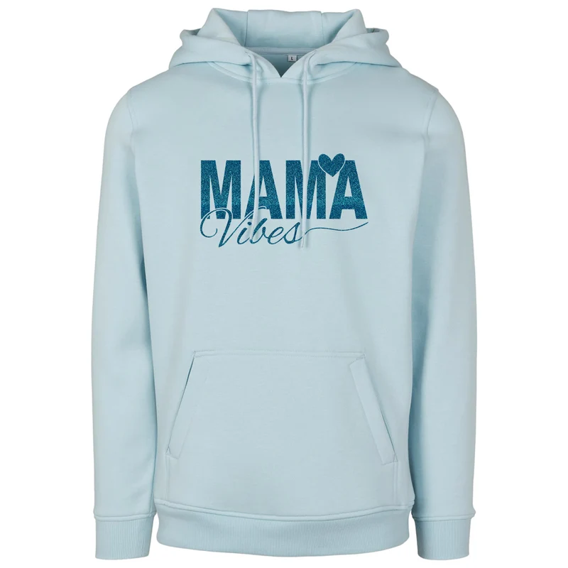 Hoodie - Mama Vibes - Druck Blau - verschiedene Farben zur Auswahl