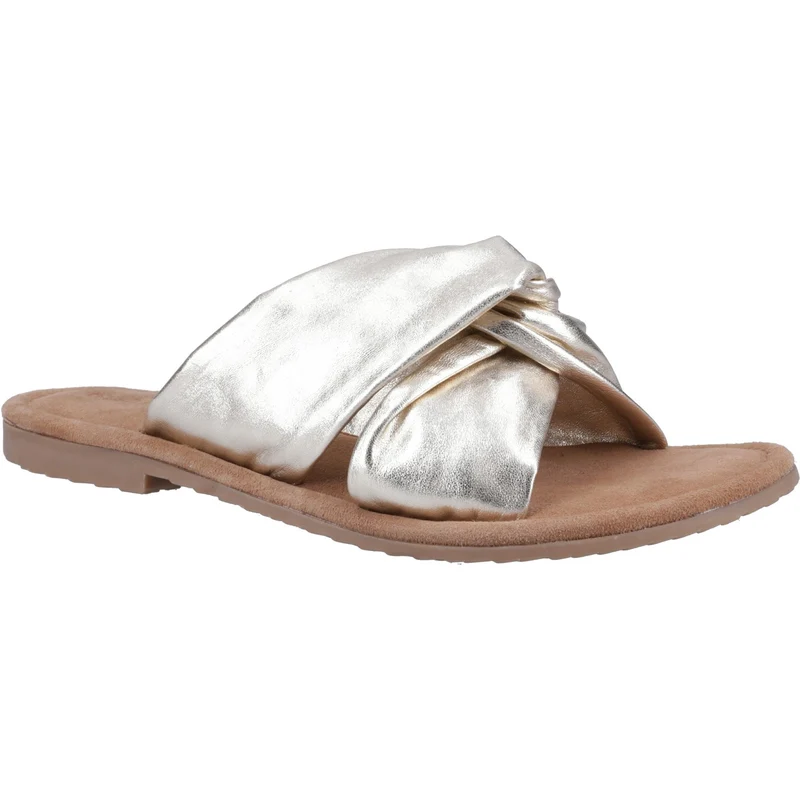 Hush Puppies Amy Damen-Sandalen mit breiter Passform | Gold