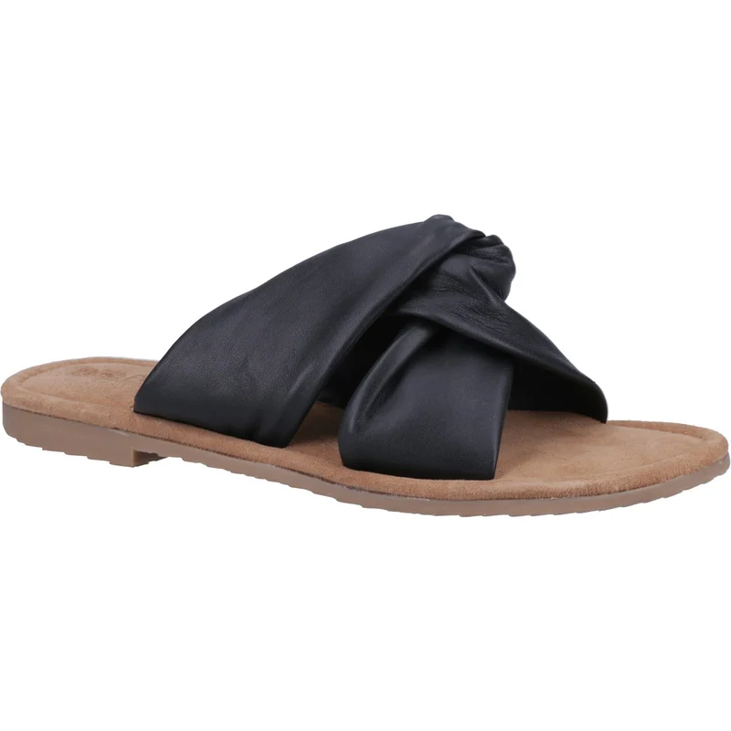 Hush Puppies Amy Damen-Sandalen mit breiter Passform | Schwarz