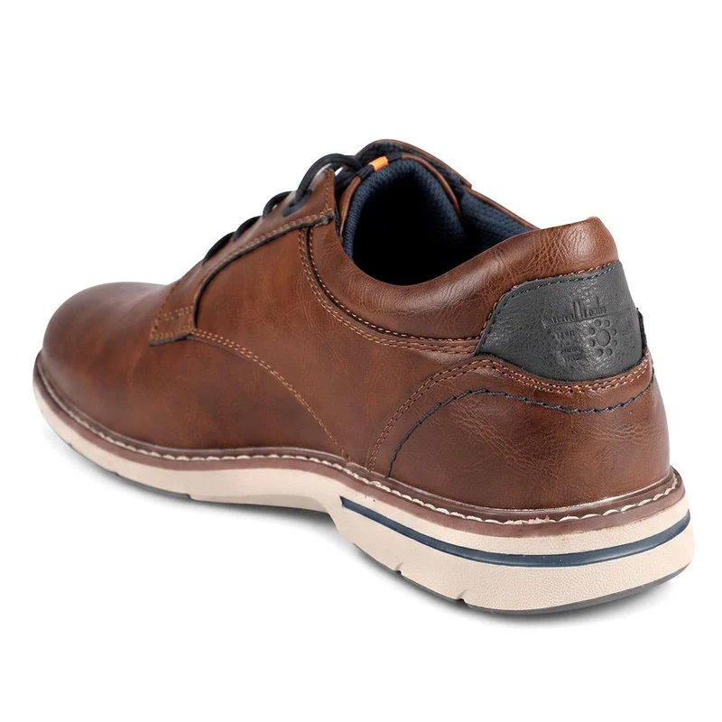 Relife Extra Wide Lace Up Shoes - RELIF44018 / 329 914 - Cognac