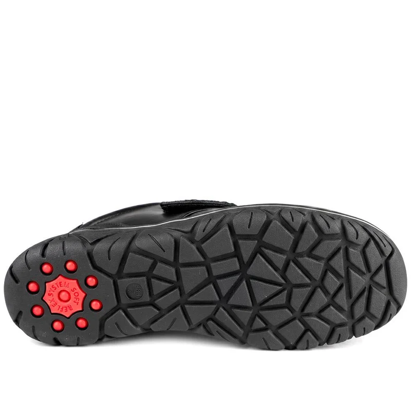Relife Wide Fit Touch Fasten Monk Shoes - RELIF44002 / 329 663 - Black
