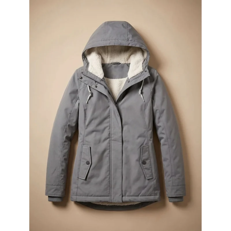 Frieda | Damen Wasserdichte Winterjacke mit Kapuze und Reißverschluss
