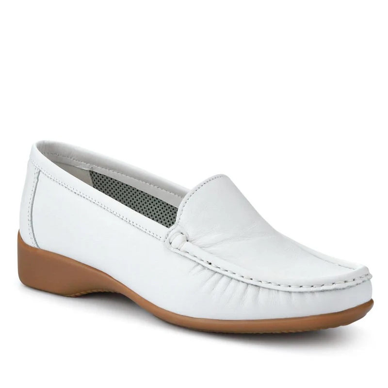 Smart Leather Loafers - CONT2400 / 309 091 - White