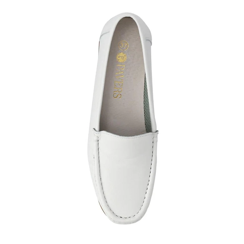 Smart Leather Loafers - CONT2400 / 309 091 - White