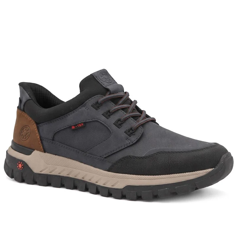 Relife Extra Wide Slip On Bungee Lace Trainers - RELIF44003 / 329 846 - Navy