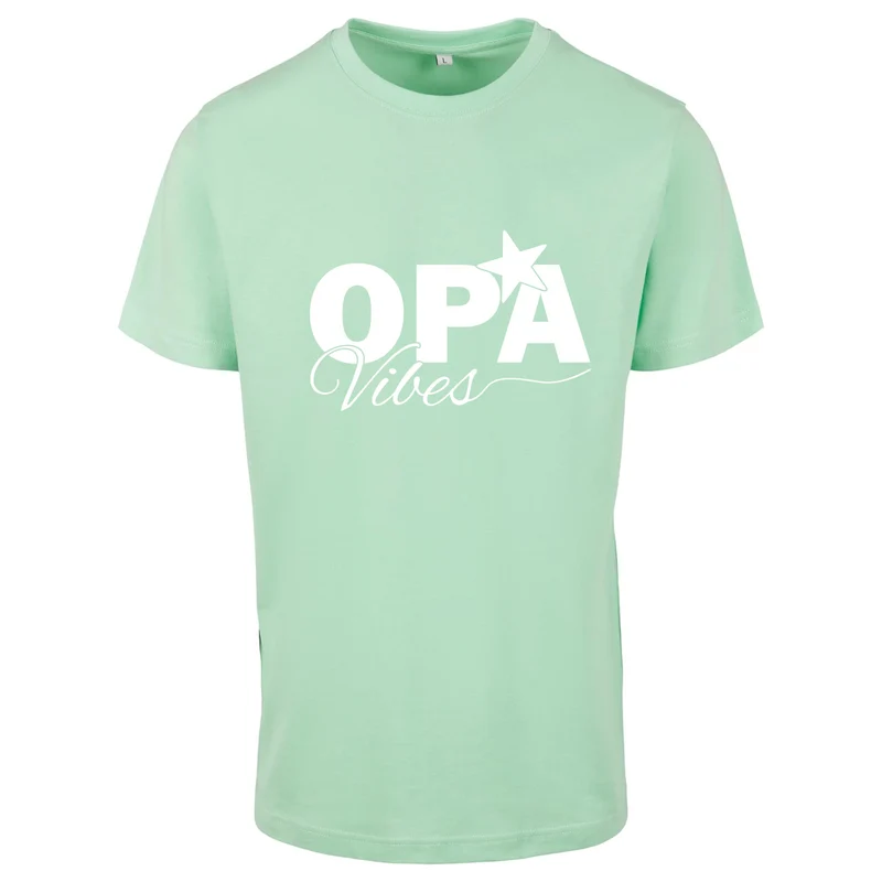 T-Shirt Shirt -Opa Vibes - Druck Weiss Matt - verschiedene Farben zur Auswahl