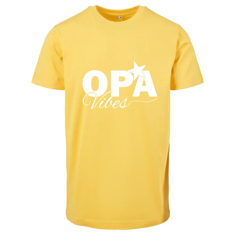 T-Shirt Shirt -Opa Vibes - Druck Weiss Matt - verschiedene Farben zur Auswahl
