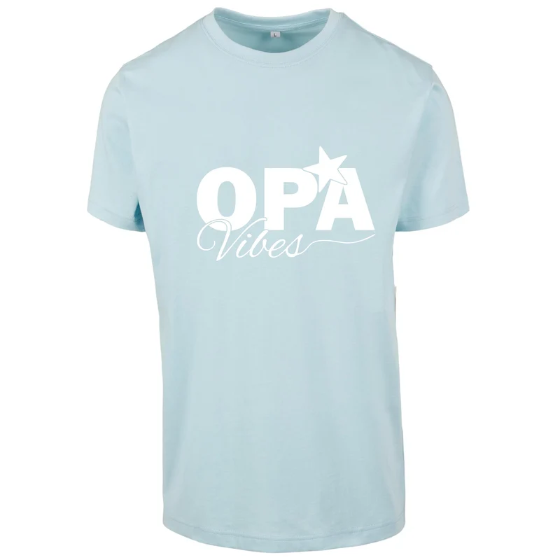 T-Shirt Shirt -Opa Vibes - Druck Weiss Matt - verschiedene Farben zur Auswahl