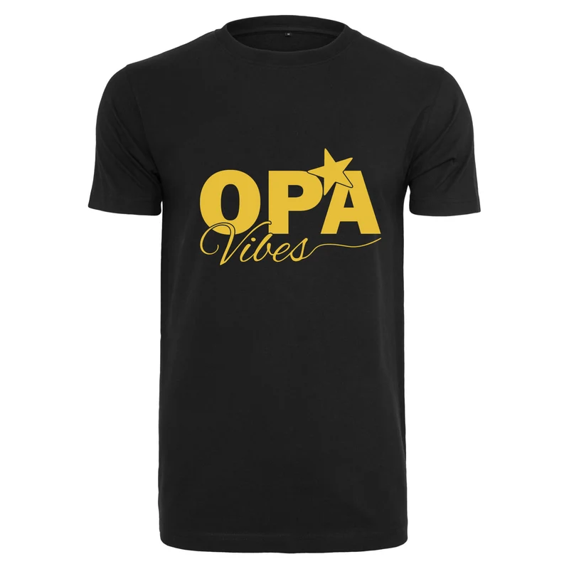T-Shirt Shirt -Opa Vibes - Druck Gold Matt - verschiedene Farben zur Auswahl