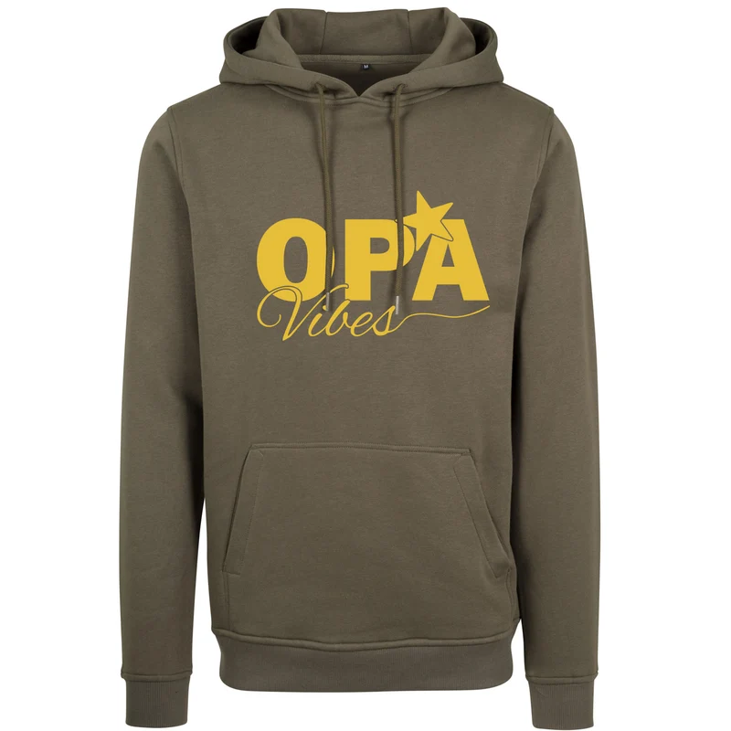 Hoodie - Opa Vibes - Druck Gold Metallic - verschiedene Farben zur Auswahl