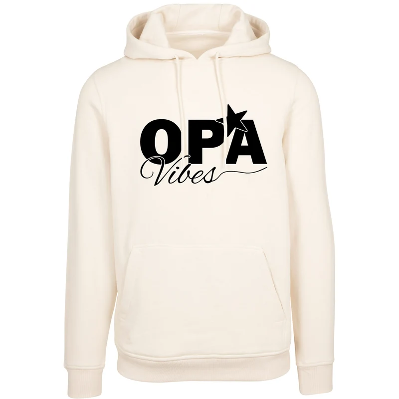 Hoodie - Opa Vibes - Druck Schwarz Matt - verschiedene Farben zur Auswahl