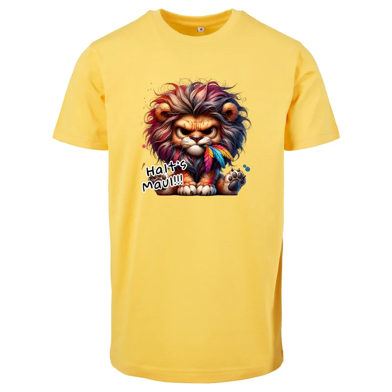 T-Shirt Shirt - Löwe Halt´s Maul Druck - verschiedene Farben zur Auswahl