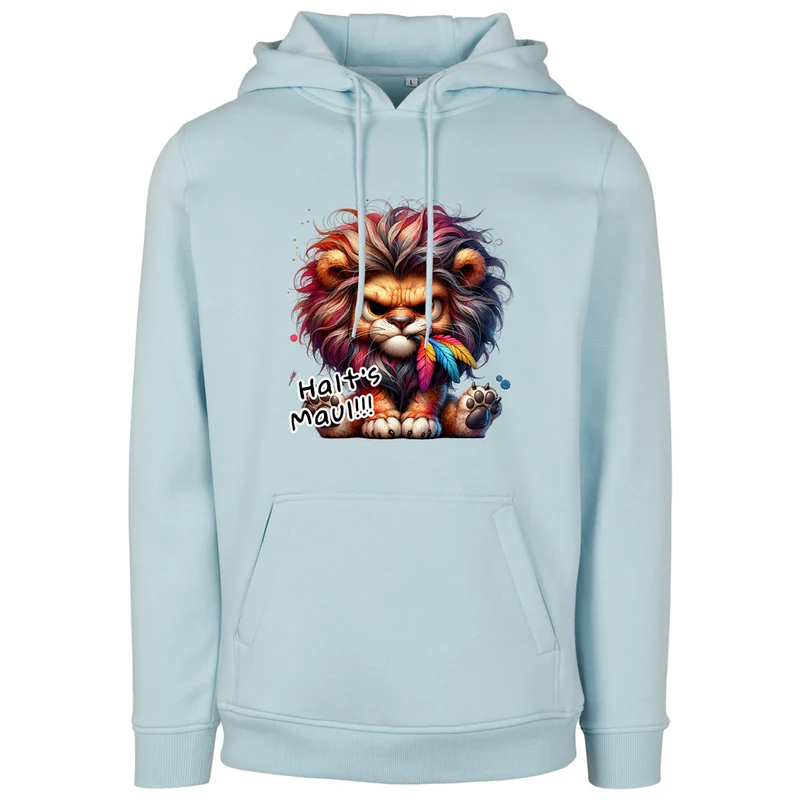 Hoodie - Löwe Lion Halt´s Maul Druck - verschiedene Farben zur Auswahl