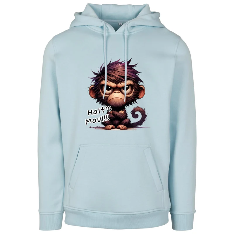 Hoodie - Affe Halt´s Maul Druck - verschiedene Farben zur Auswahl