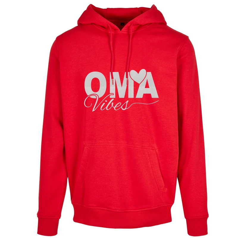 Hoodie - Oma Vibes - Druck Weiß Rainbow Glitter - verschiedene Farben zur Auswahl