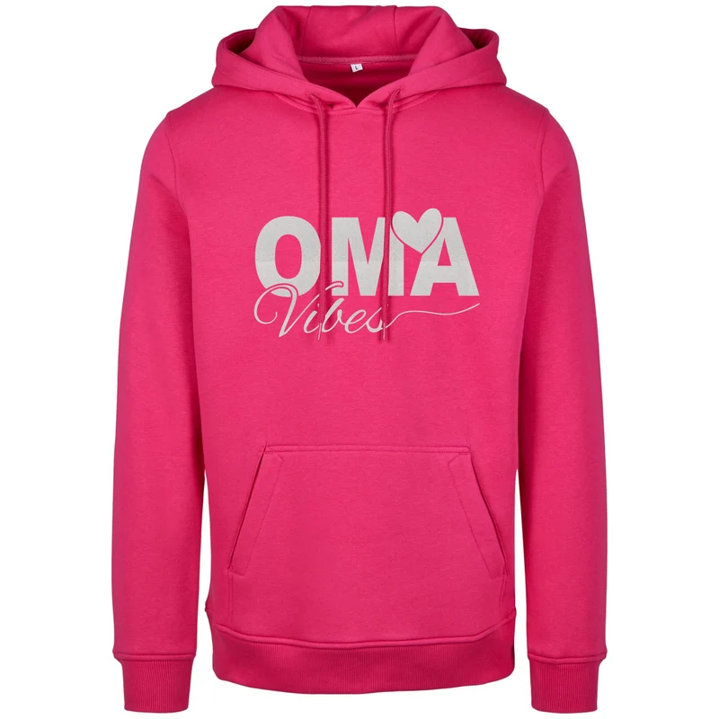 Hoodie - Oma Vibes - Druck Weiß Rainbow Glitter - verschiedene Farben zur Auswahl
