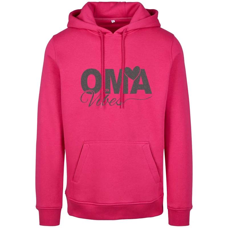 Hoodie - Oma Vibes - Druck Multi Glitter - verschiedene Farben zur Auswahl