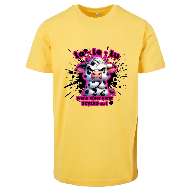 La Le Lu T-Shirt – Freches Statement Shirt mit Kuh-Print
