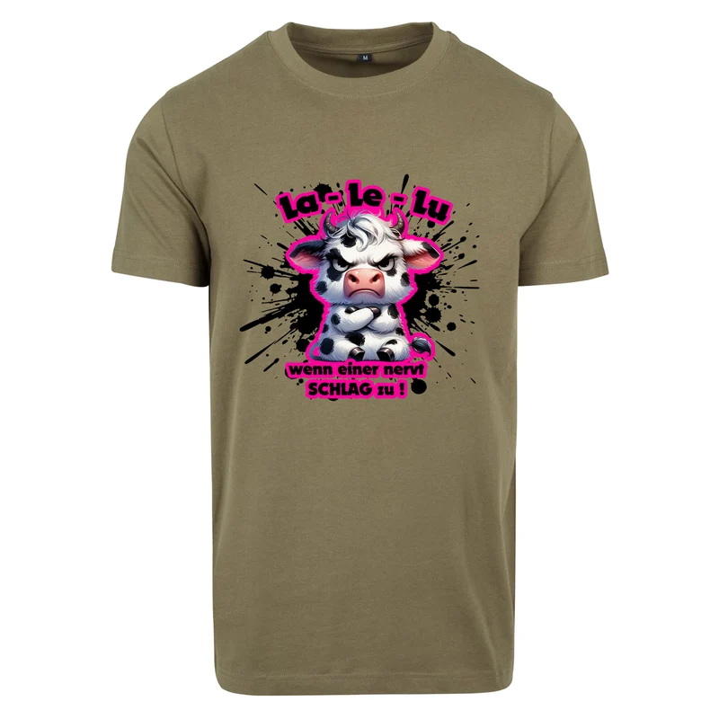 La Le Lu T-Shirt – Freches Statement Shirt mit Kuh-Print